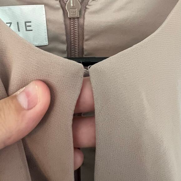 NWT Azazie Formal Floor Length Dress Women's Size A4 / US 4 Champagne Taupe - Picture 9 of 12